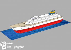Fun Paper瘋紙趣3D紙模型-郵輪